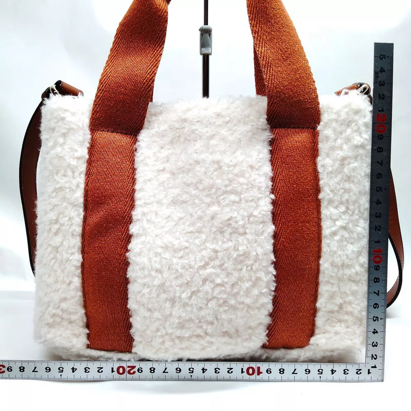 Chloe Hand Bag White Wool