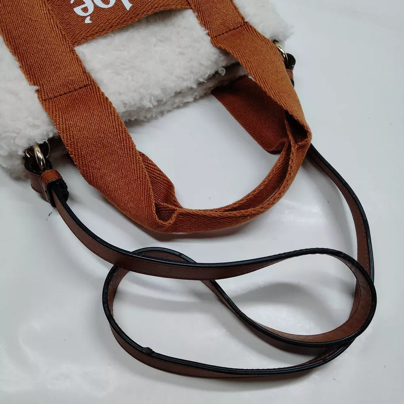 Chloe Hand Bag White Wool