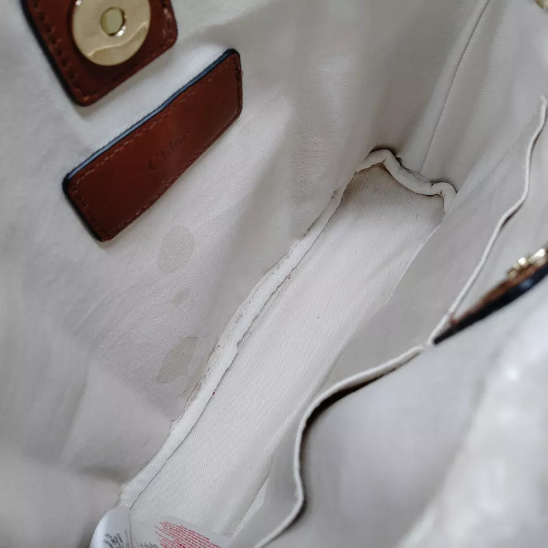 Chloe Hand Bag White Wool